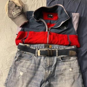 MENS THE NORTH FACE TKA GLACIER FULL ZIP JACKET.